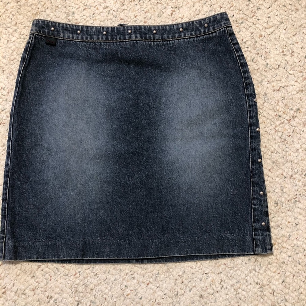 Rare vintage Ralph Lauren black label jean skirt